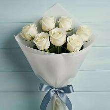7 Белых роз Эдлесс Лав в Криводановке Букет 7 Белых роз Эдлесс Лав в Криводановке