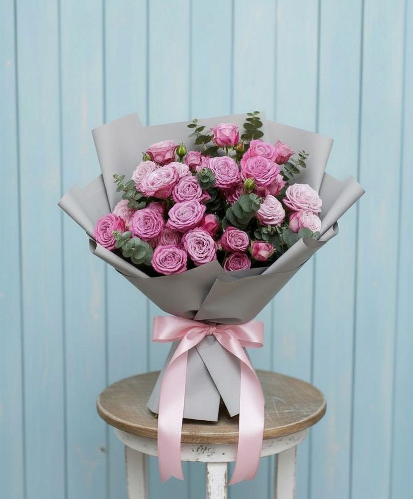 Композиция Яркий комплимент в Криводановке Букет цветов из: Розы в Криводановке